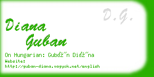 diana guban business card